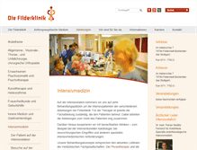 Tablet Screenshot of filderklinik.intensivmedizin-stuttgart.de